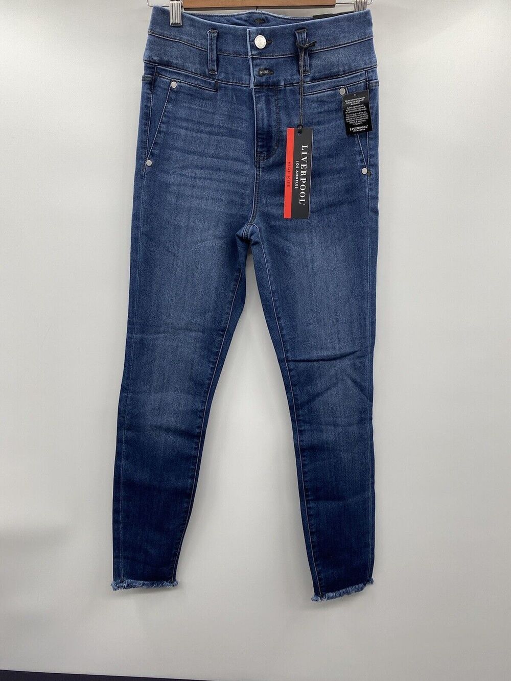 Liverpool Los Angeles Dark Blue High Rise Skinny Denim Jeans Women Size 4 / 27